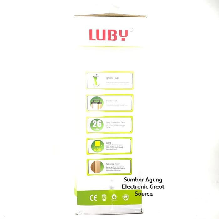 Luby L910 Emergency Solar Multi Fungsi Papan Solar Lampu Emergency