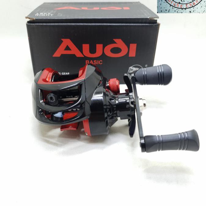 Reel Bc Lizard Audi 10Kg Ration 7/8 - Hitam Merah, Ratio 7