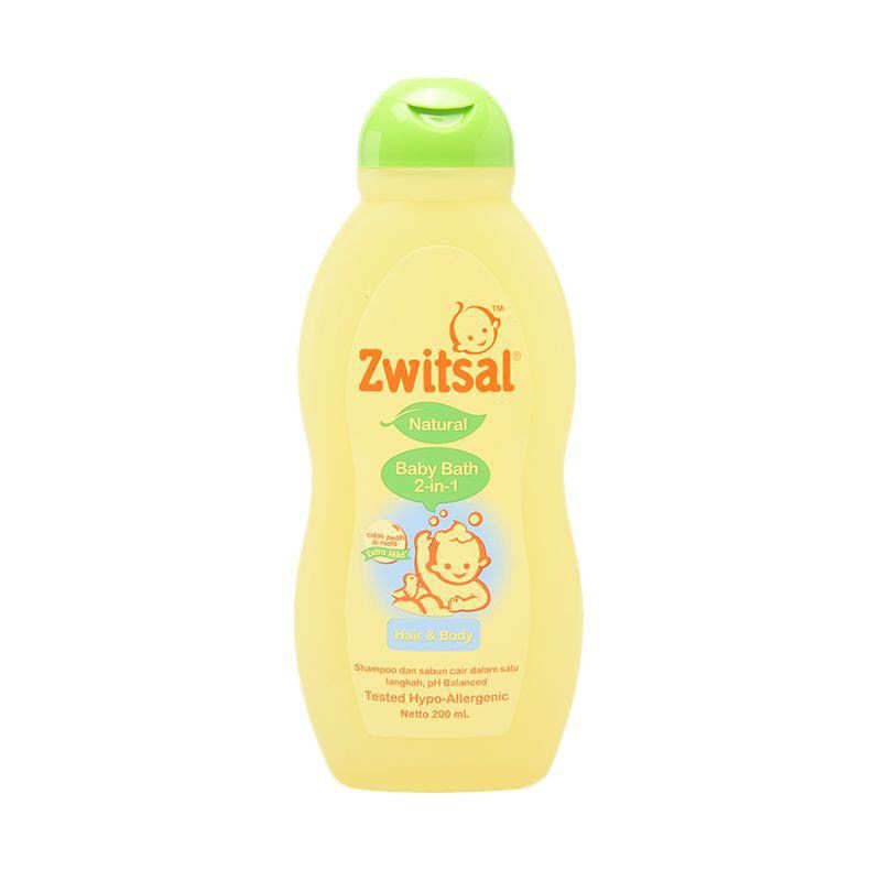 Zwitsal Natural Baby Bath 2-in-1 Hair &amp; Body 200ml