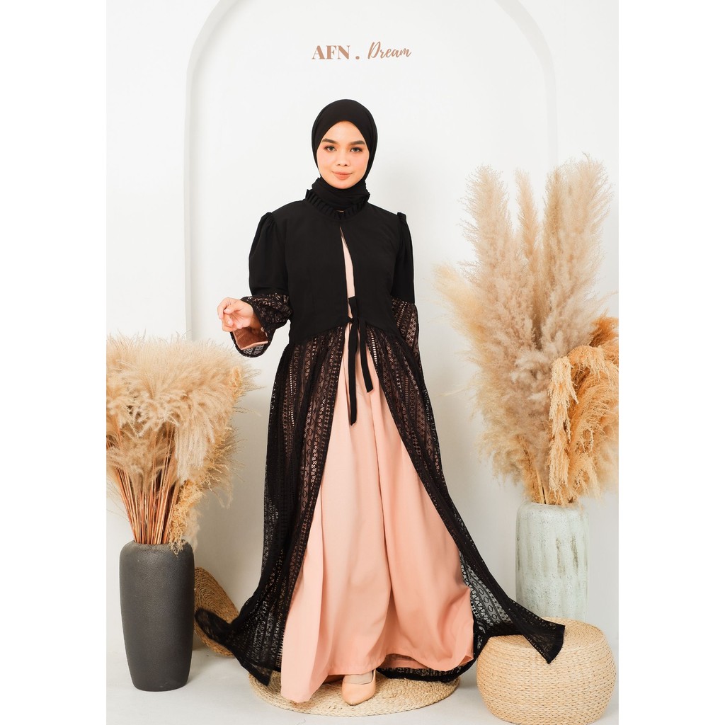 Nesya Raya Dress Baju Dress Gamis Wanita Syari Busana Muslim