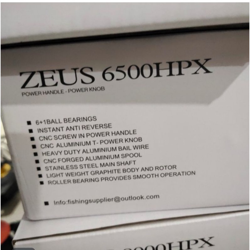 reel ryobi Zeus HPX type dus putih pilihan 6000 6500 8000 power handel