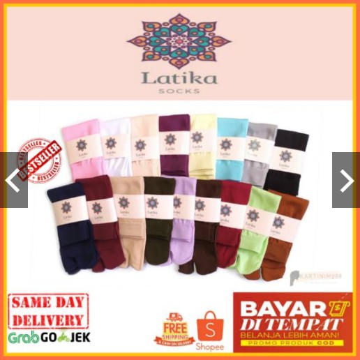 KAOS KAKI LATIKA SOKA WARNA POLOS JEMPOL LEBIH TEBAL LEBIH LEMBUT FASHION MUSLIM DEWASA ANAK MURAH