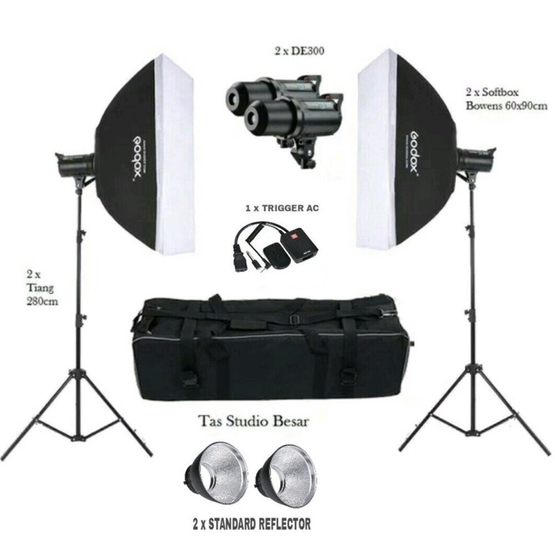 Paket Lampu Studio Godox DE-300 II Lighting Lampu Studio