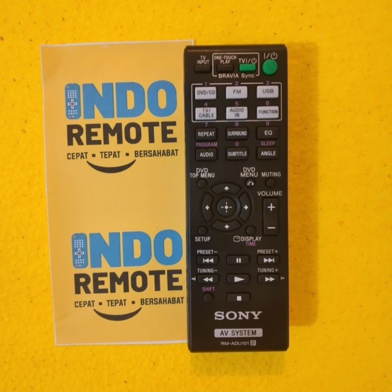 REMOTE DVD SONY RM-ADU101 ORIGINAL