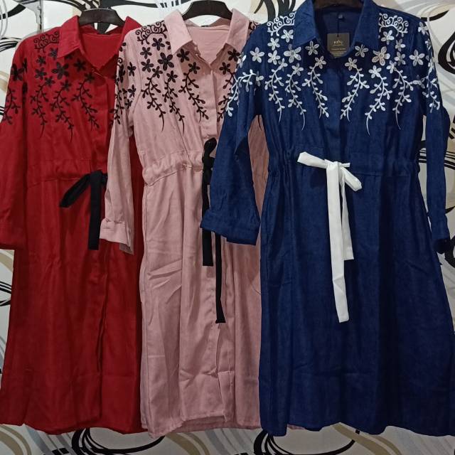 Tunik bordir bunga