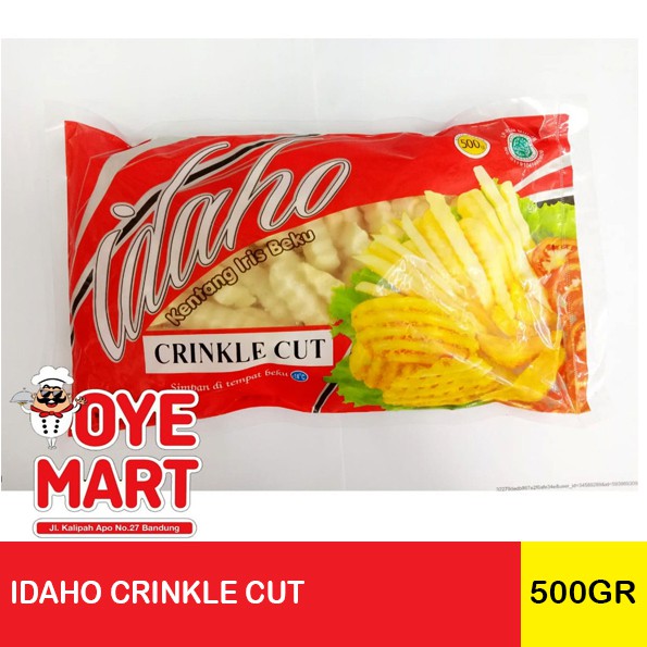 CRINKLE CUT 500GR IDAHO KENTANG GORENG BEKU FRENCH FRIES