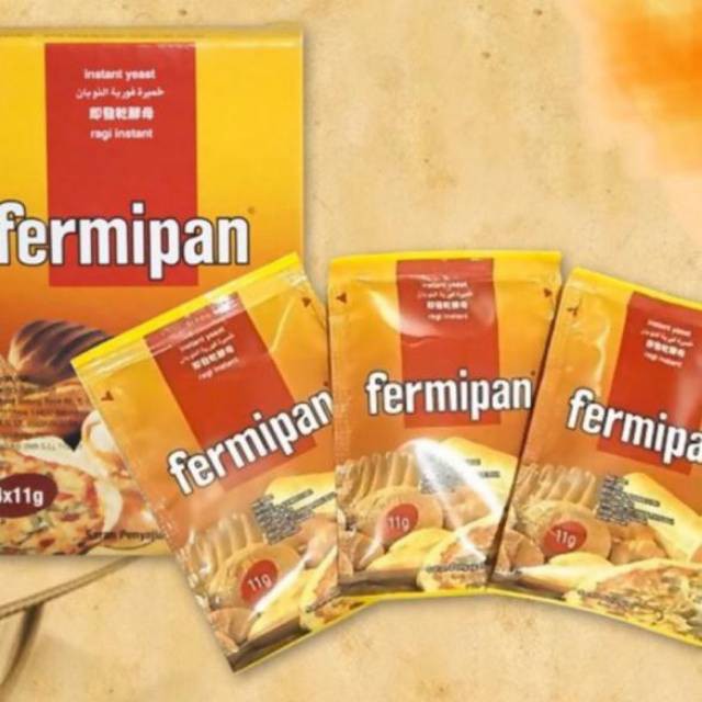 

Ragi instant Fermipan 11gr | Ragi kering pengembang Kue | Ragi Roti