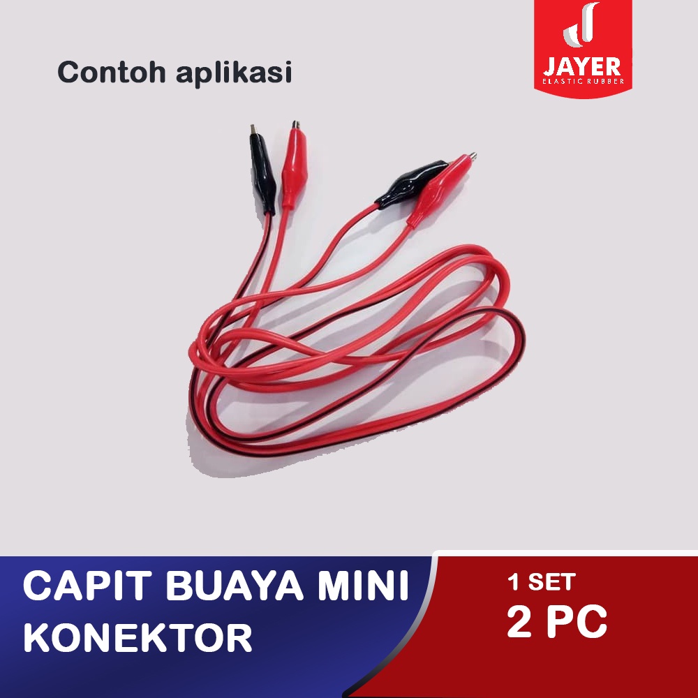 Capit Aligator Mini 12v / Capit Konektor kabel aki 35mm 1 set