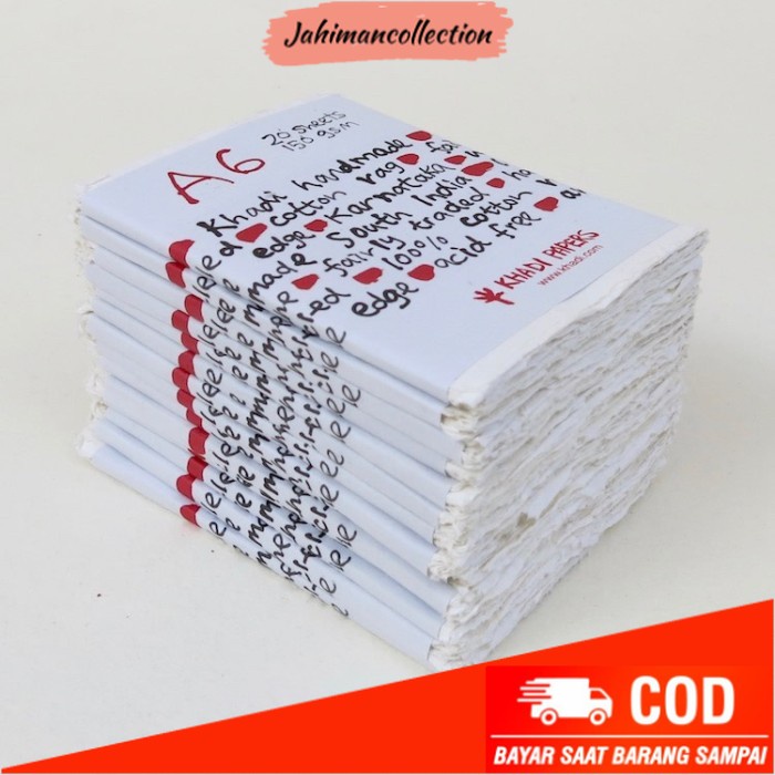 

✨ BISA COD ✨ Khadi Cotton Rag Paper Pack A6