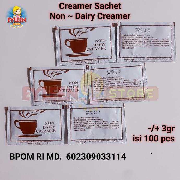 

[[BISA COD]] Creamer Sachet / Krimer Non Dairy isi 100 pcs FREE ONGKIR Kode 443