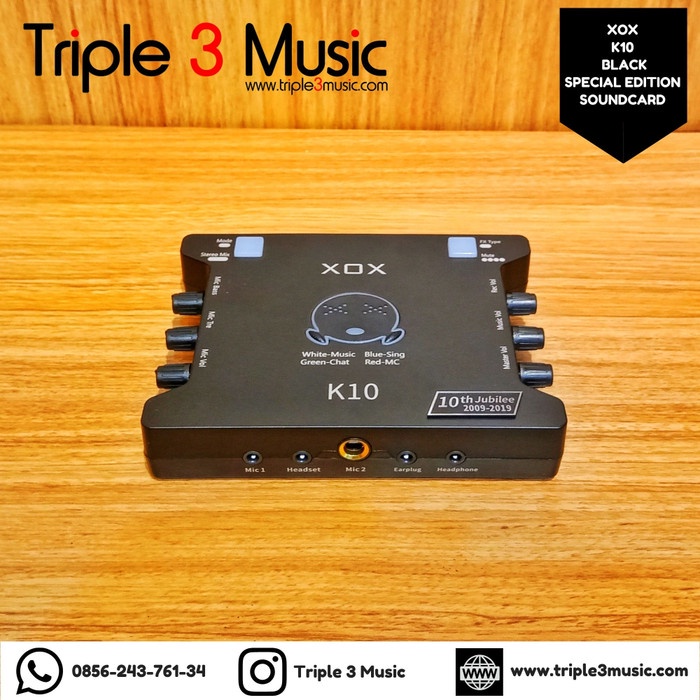 {suhadistore} XOX KS108 KS 108 Triple 3 Music - Hitam Berkualitas