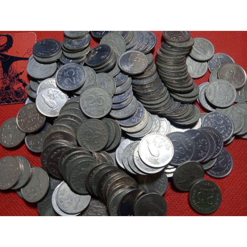 koin kuno 25 rupiah 1971