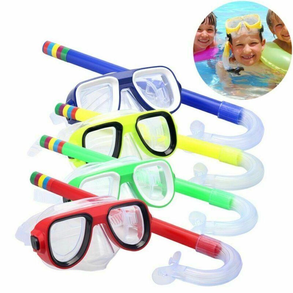 Augustina Diving Snorkel Set Diving Aksesoris Anak Tabung Pernafasan Anti Embun Untuk Anak PVC Diving Kids Goggles