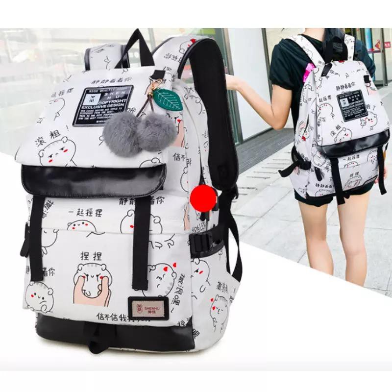tiyig_store - Tas Sekolah Untuk Anak Perempuan Anak Laki-laki Sd Tk Smp_Tas Murah Kucing Jepang-7