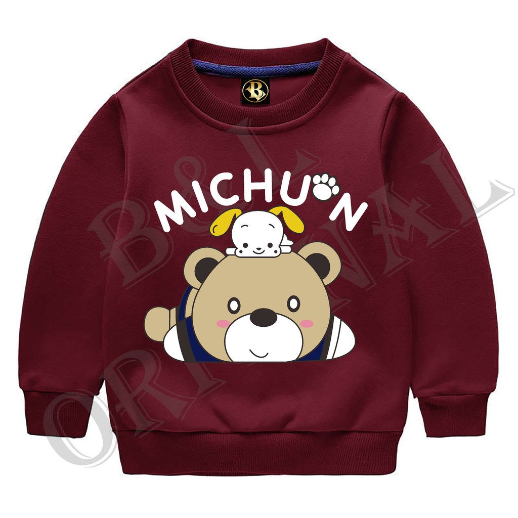 BS//COD//BAJU KAOS ANAK ANAK MICHUN/TANGAN PANJANG GOOD QUALITY