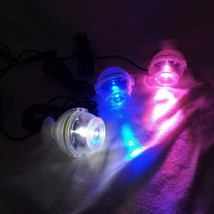 Lampu Sorot Taman Kolam Aquarium LED Celup Warna Color CB-Q01 CAIBAO OK ***