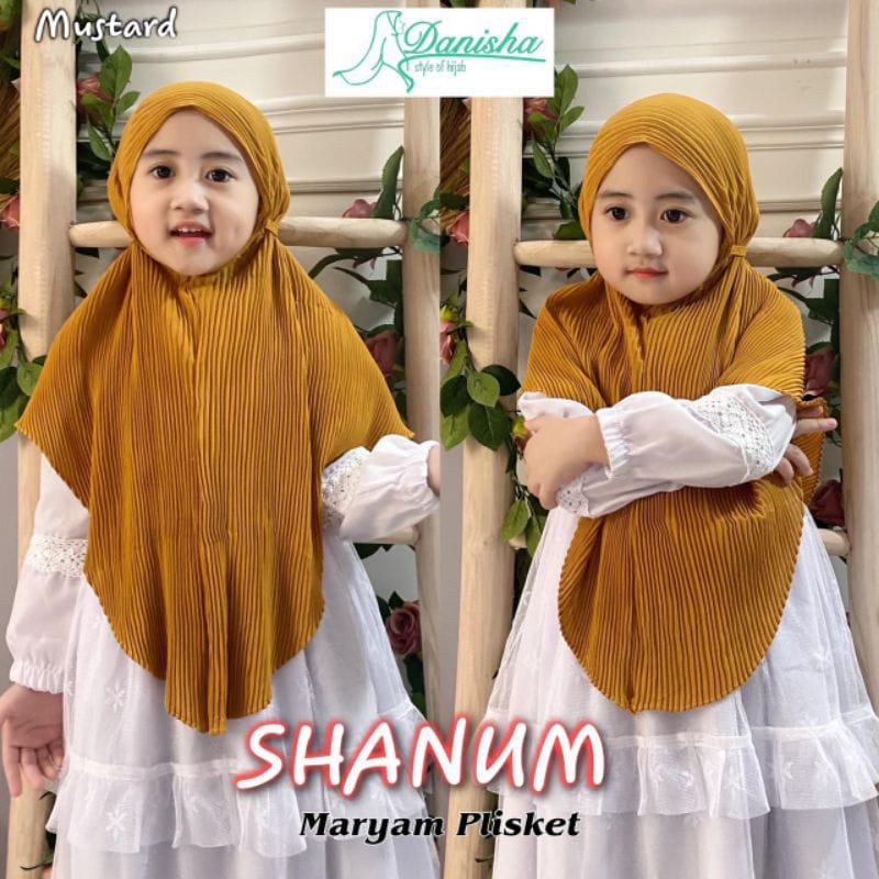 SHANUM BERGO ANAK PLISKET / KERUDUNG ANAK PRISKET / BERGO ANAK POLOS / KERUDUNG ANAK TERBARU / KERUD