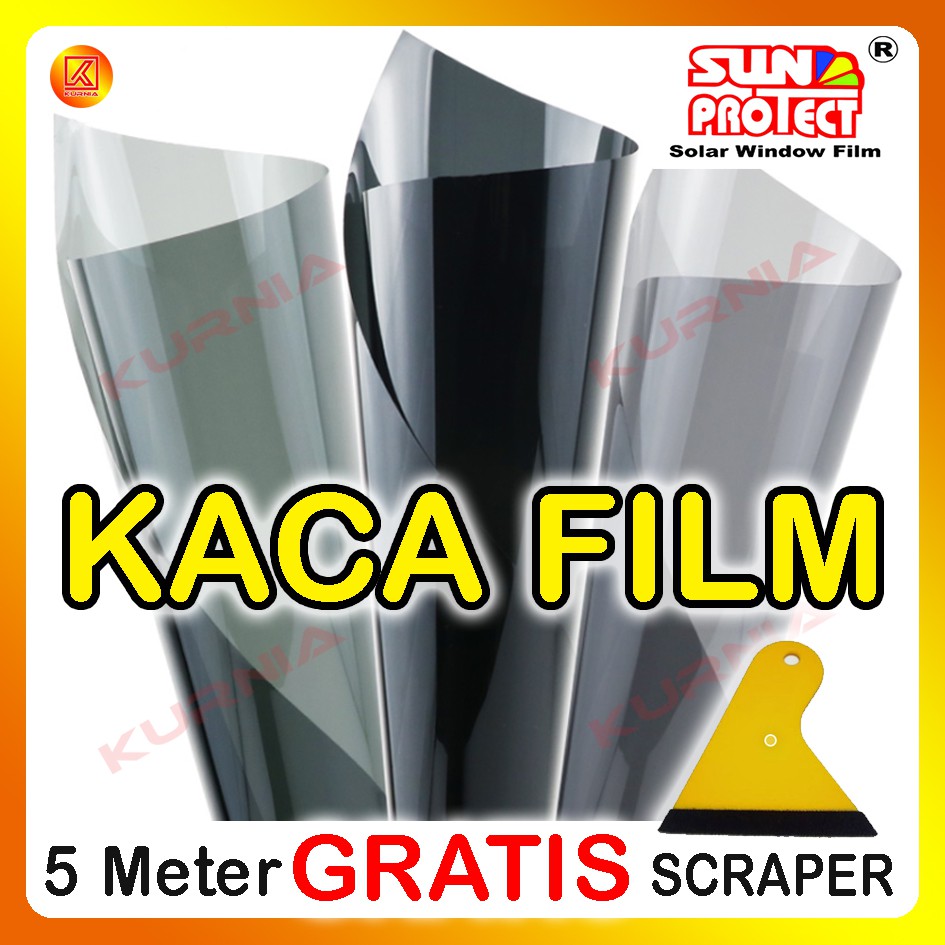 Sticker Kaca Film Riben Mobil Gedung Kantor Sunprotect ANTI GORES COKLAT