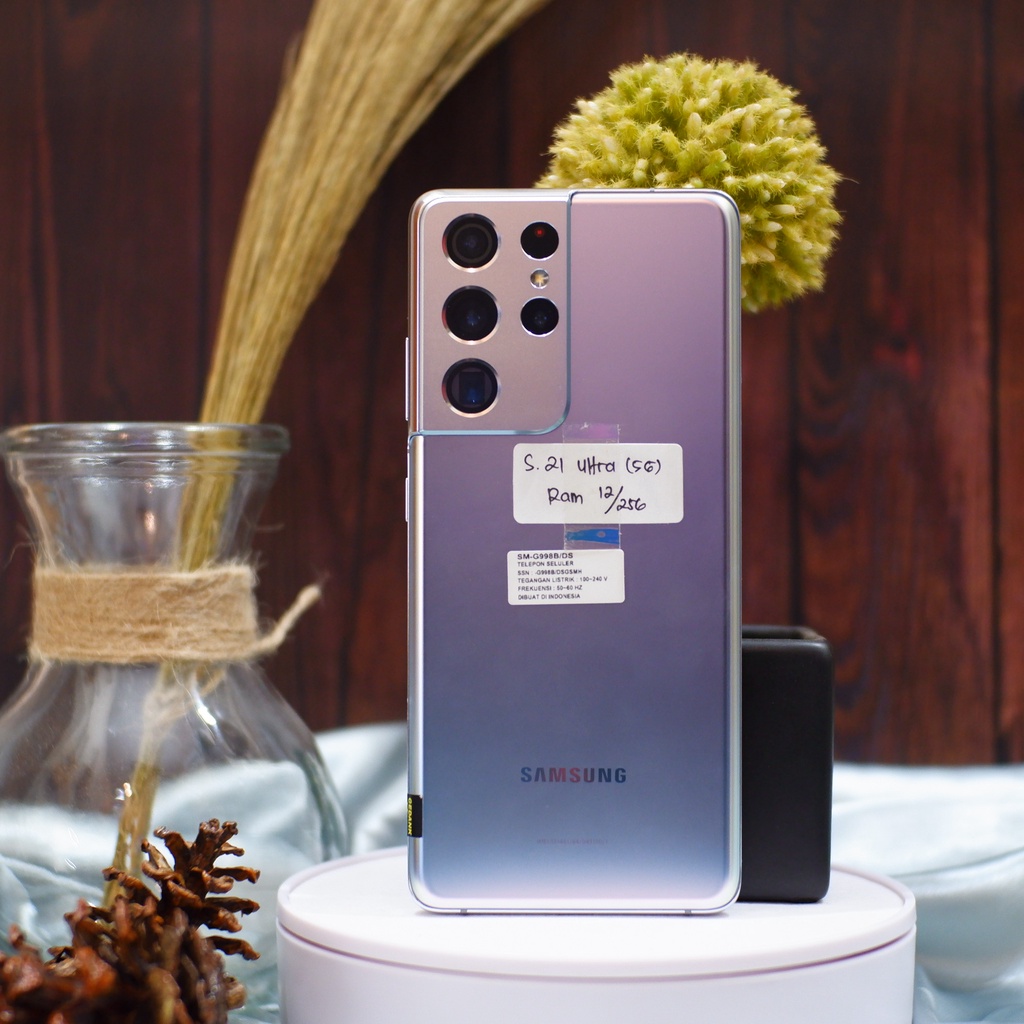 Samsung S21 Ultra 12/256 GB (5G) fullset- Hp Bekas Second