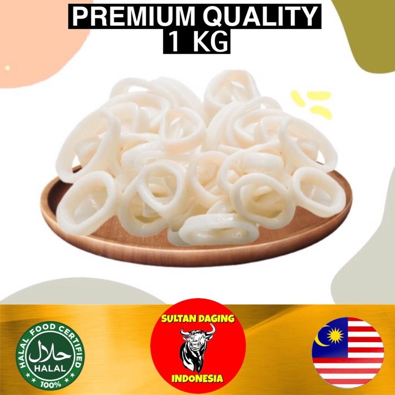 

CUMI RING 1 KG IMPORT DARI MALAYSIA/ CUMI CALAMARY/ CUMI CALMARI/ CUMI RING CALMARI/ CUMI FROZEN 1KG