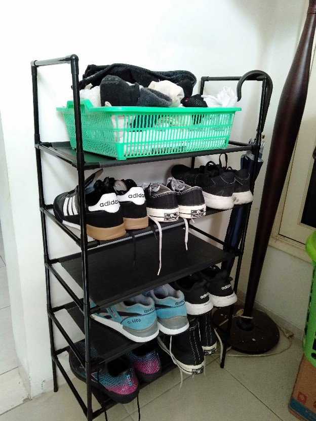Rak Sepatu 4 Dan 5 Susun Portable Serbaguna