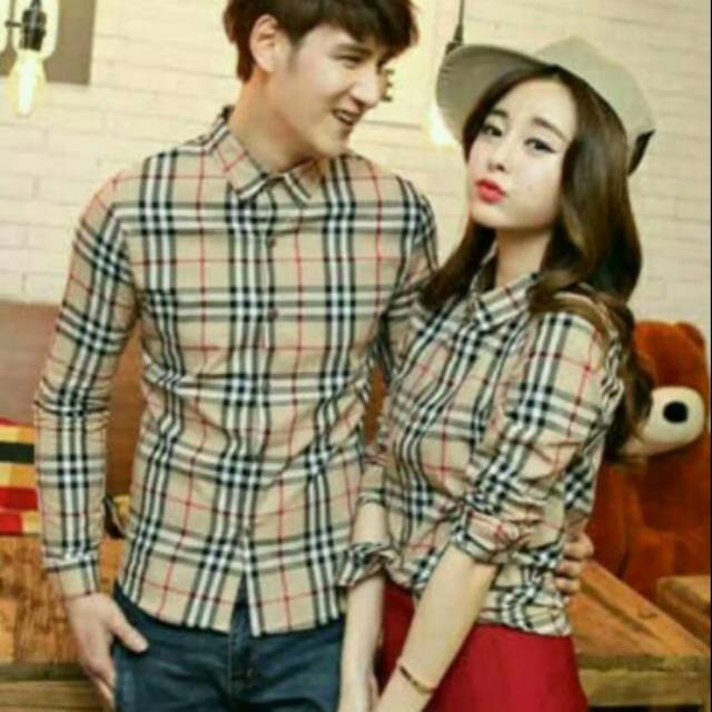 KEMEJA COUPLE BLUEBERRY