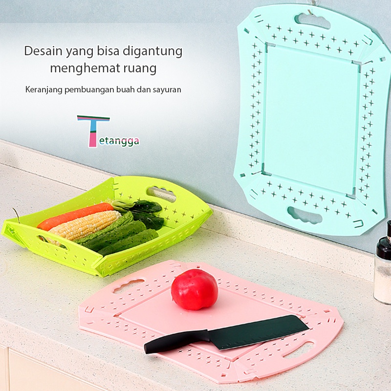 Talenan Bahan Jerami Gandum Warna Cutting Board  Alat Dapur Talenan Wastafel 3 In 1 Talenan Plastik