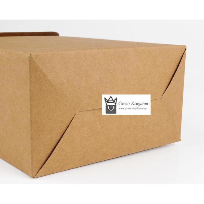 

L W1 Kantong Cookies, Paperbag Cookies Bahan Samson, Kotak Samson Kue