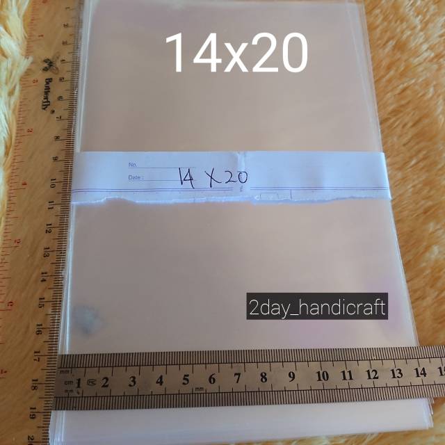 Plastik Opp Tebal 14x20  tanpa Perekat /non seal - Plastik Kemasan