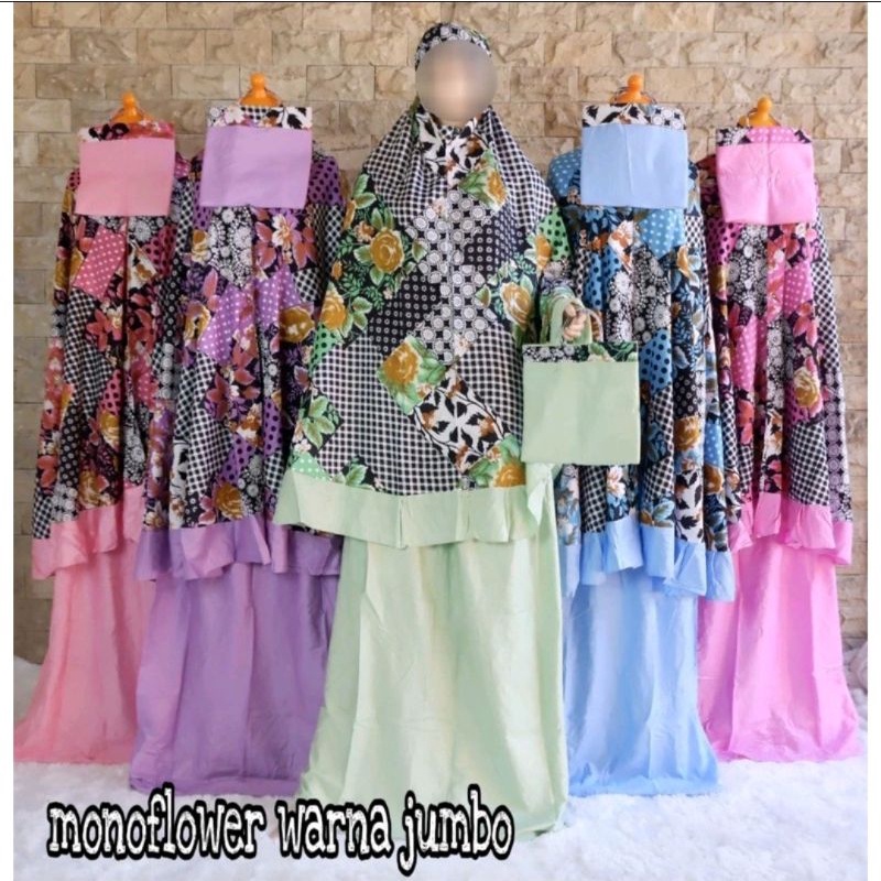 MUKENA MONOFLOWER RAYON JUMBO