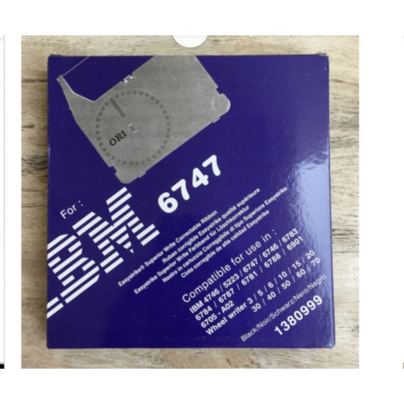 Pita Mesin Tik ORI Untuk IBM 6747 Correctable Typewriter Ribbon
