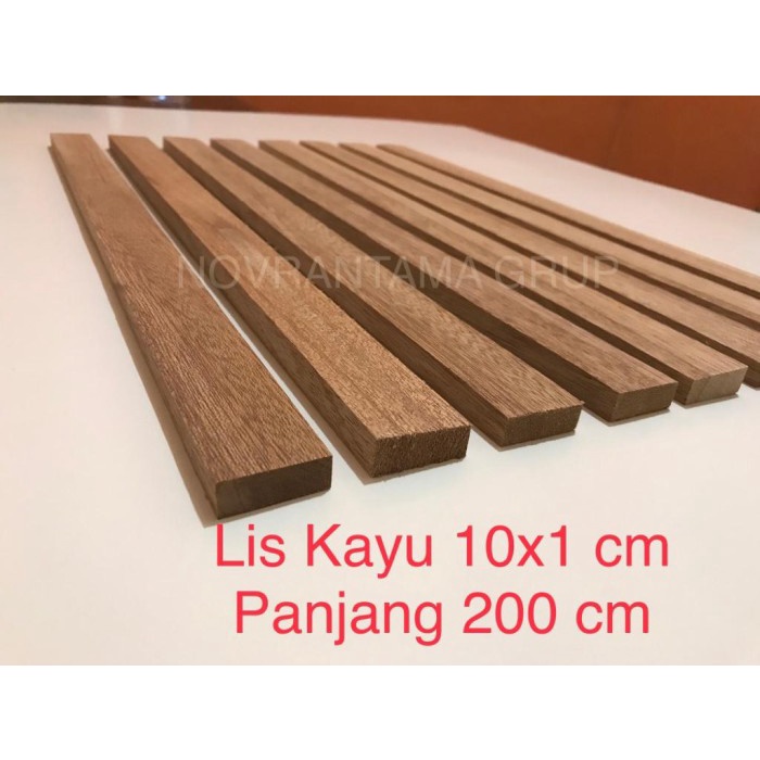 Lis Kayu 10x1 cm Panjang 200cm, Lis Kayu 1x10 cm