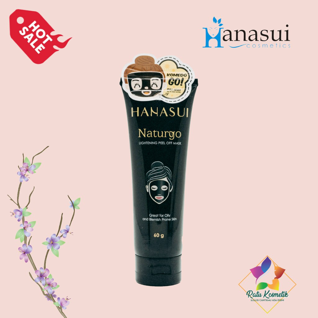 ❤ RATU ❤ Hanasui Naturgo Tube Lightening Peel Off Mask | Masker Pencabut Komedo (✔️BPOM)