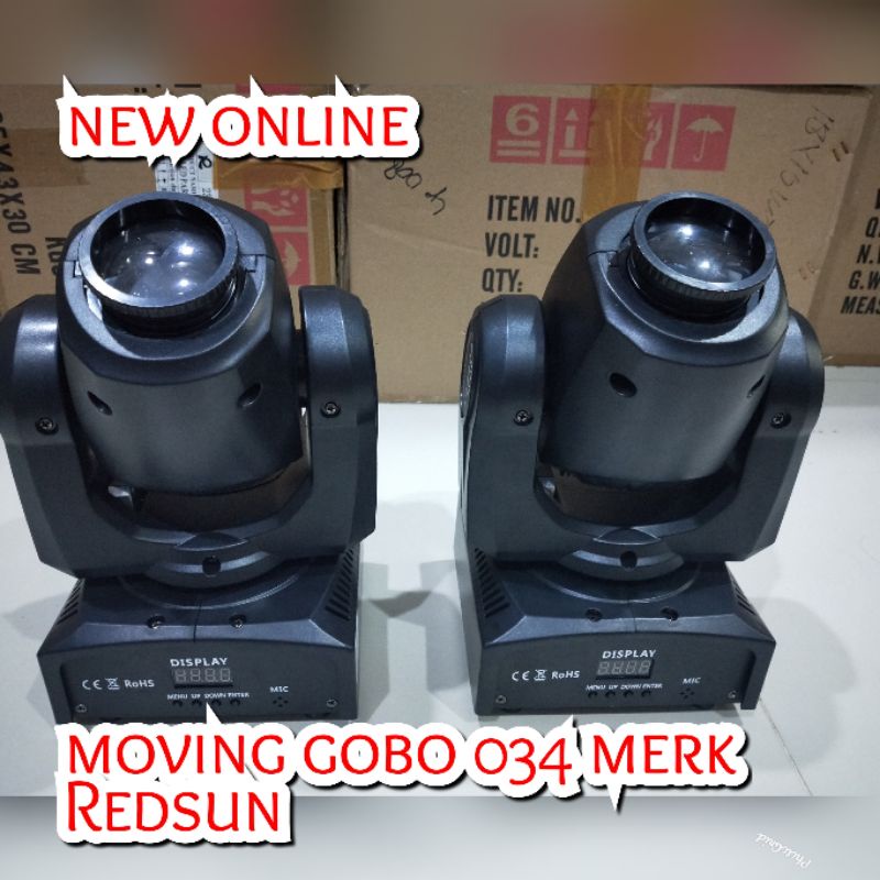 PAKET MOVING GOBO 034 PLES MIXER LIGHTING DISCO 240 MERK REDSUN