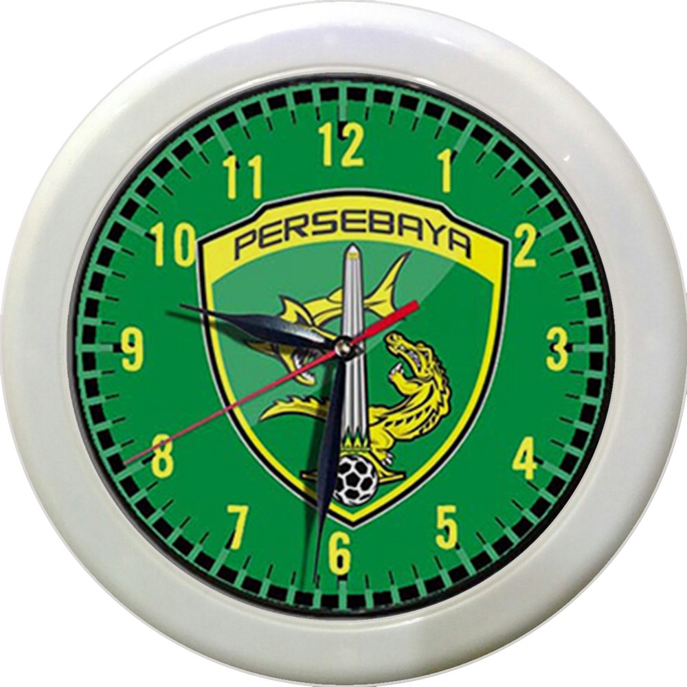 JAM DINDING PERSEBAYA 6   (DIAMETER 30CM)