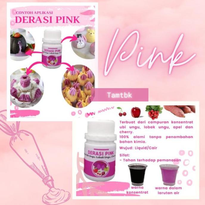 

DERASI - pewarna makanan natural alami 30gr - Merah Muda