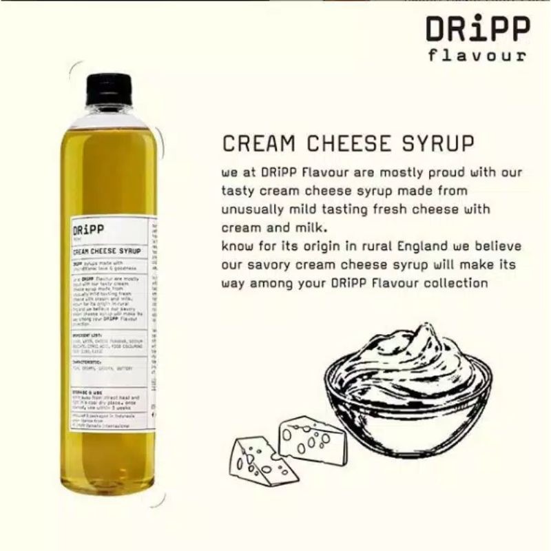 

⭐⭐ Toddler DRiPP Cream Cheese Syrup - Sirup Krim Keju Premium