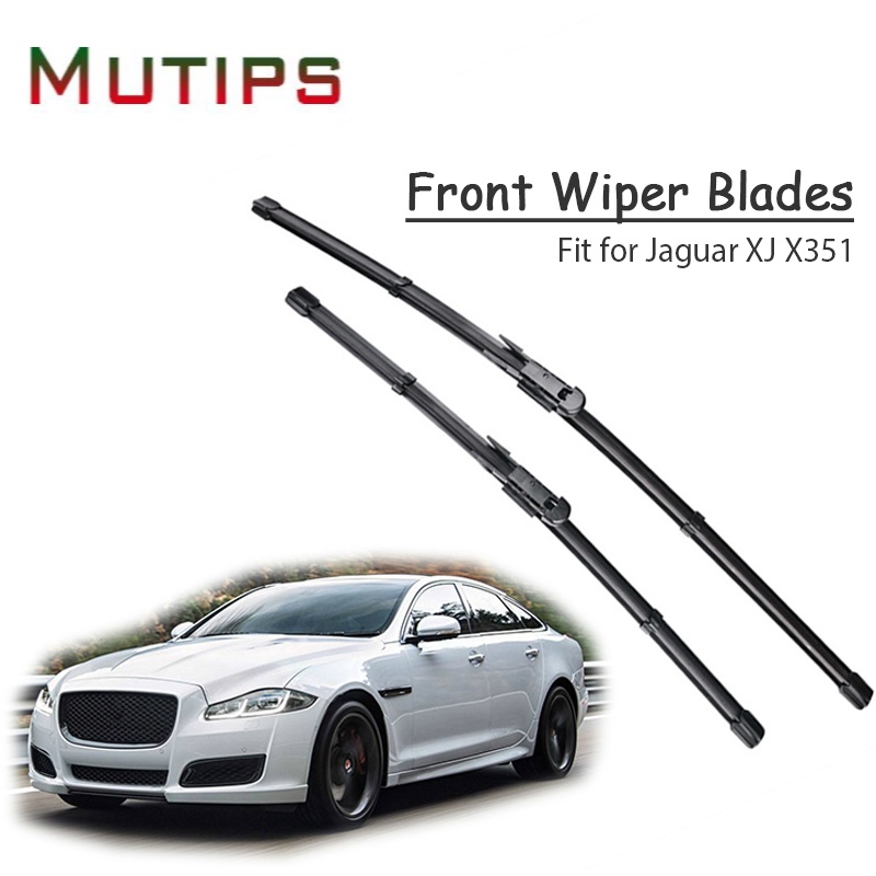 1 Set Karet Wiper Depan Mobil Untuk Jaguar XJ X351 2016 2015 2014-2009