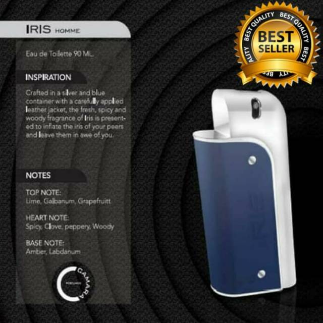 Parfum Original Camara Iris Parfum Pria Edt 90 ml
