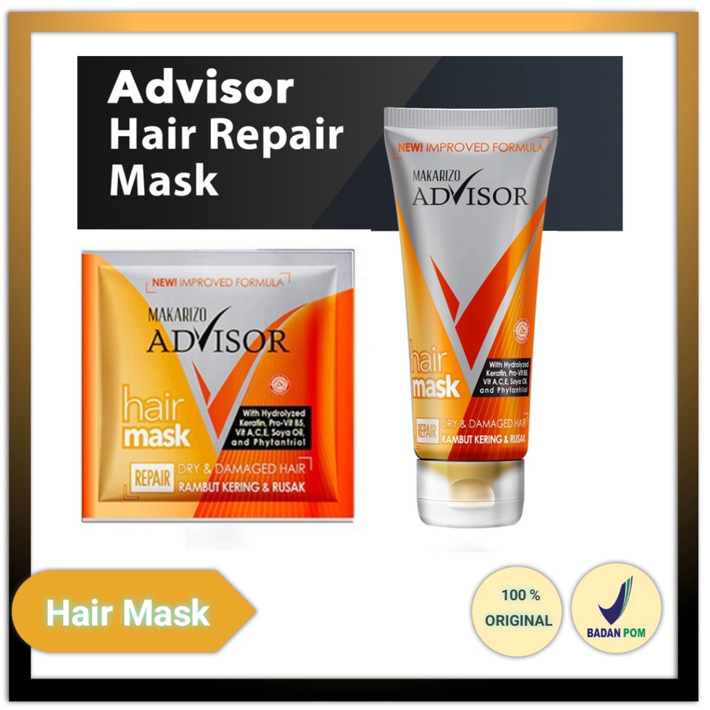 Makarizo Advisor Hair Repair Mask 15ml  Sachet 45ml Tube