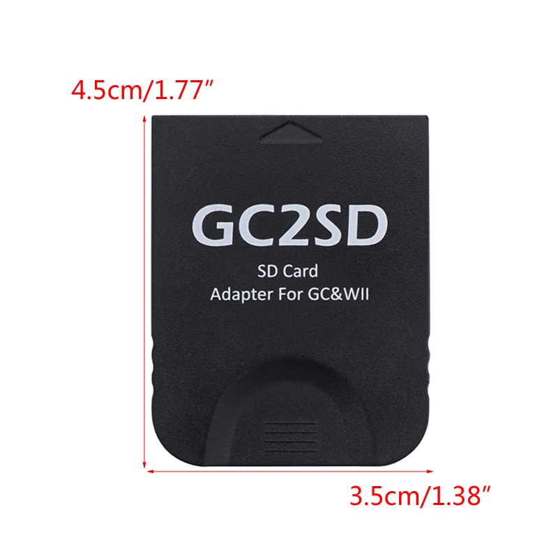 Adaptor Kartu btsg GC2SD Adaptor Memory Card Mirco SD Memory Card Pengganti GameCubeWii Console Reader