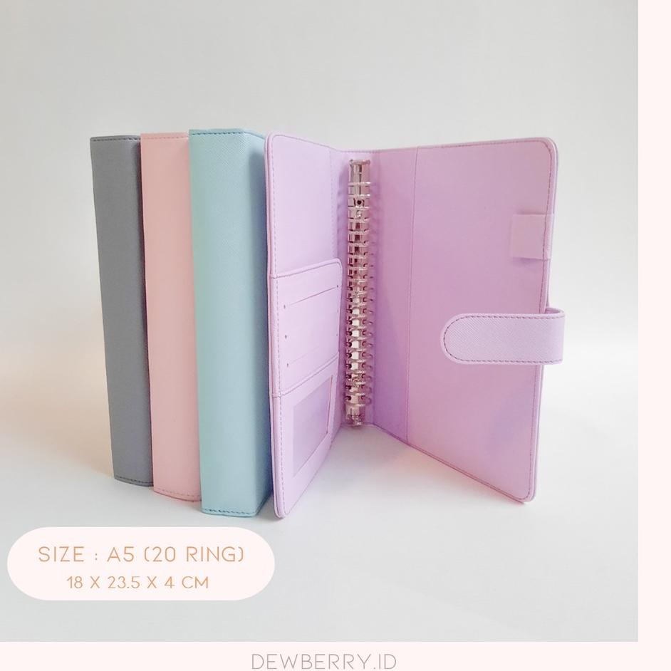 

i7I2u--BINDER BOOK | Pastel Color | Buku Binder | Binder Pastel | Map Binder | SIZE A5 (20 RING) | dewberry.id