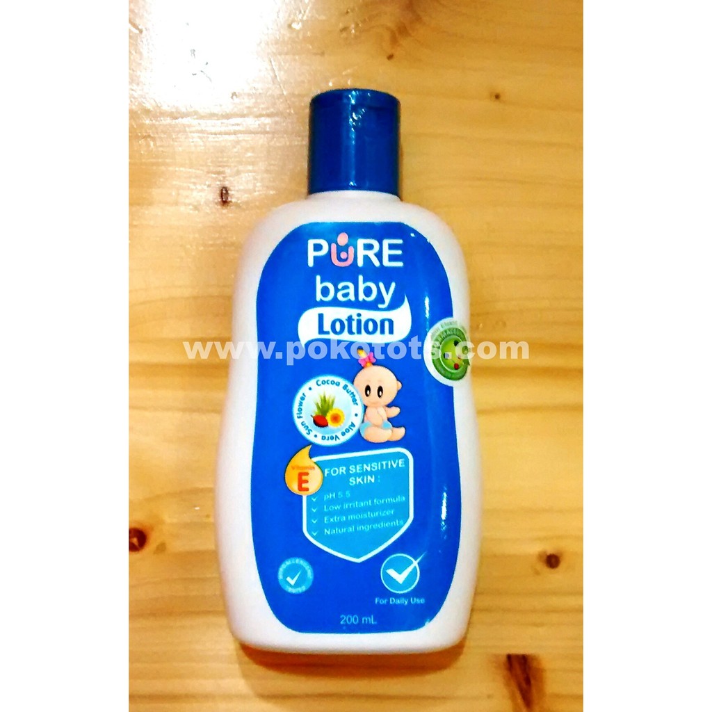Pure Baby Lotion 200ml Kemasan Baru Pure BB