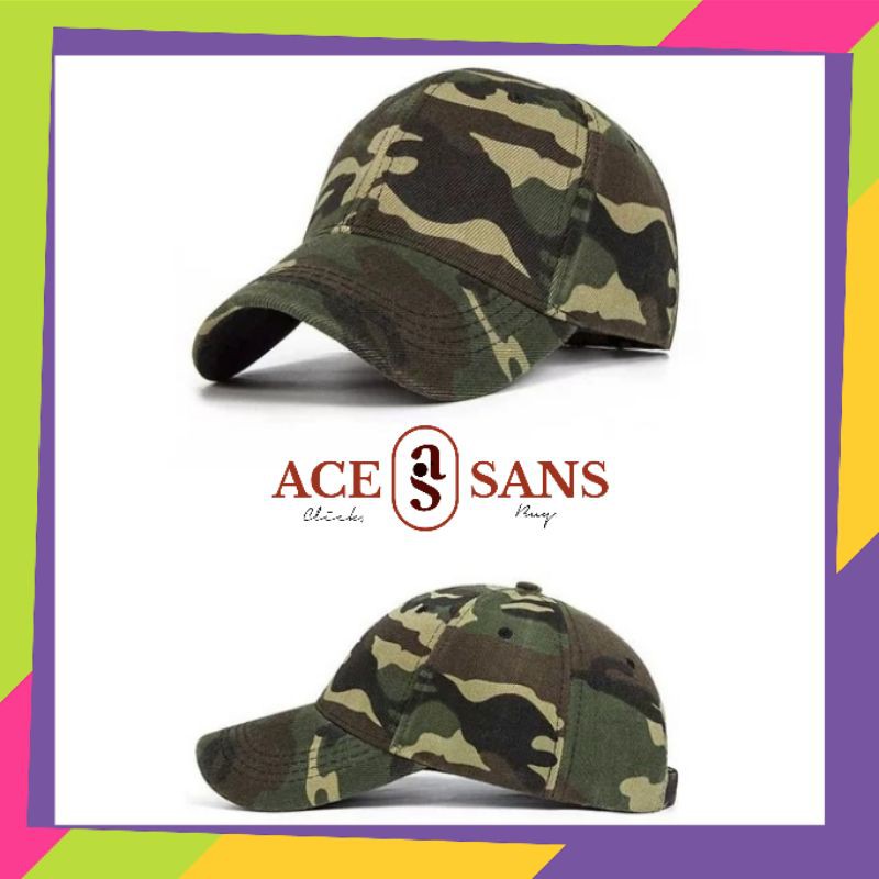 Topi Pria Baseball Camouflage Army I Topi I Topi Baseball I Aksesoris Fashion I Kupluk I Topi Pantai