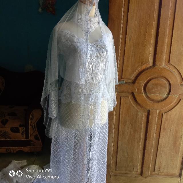 Kebaya akad pengantin prewed modern