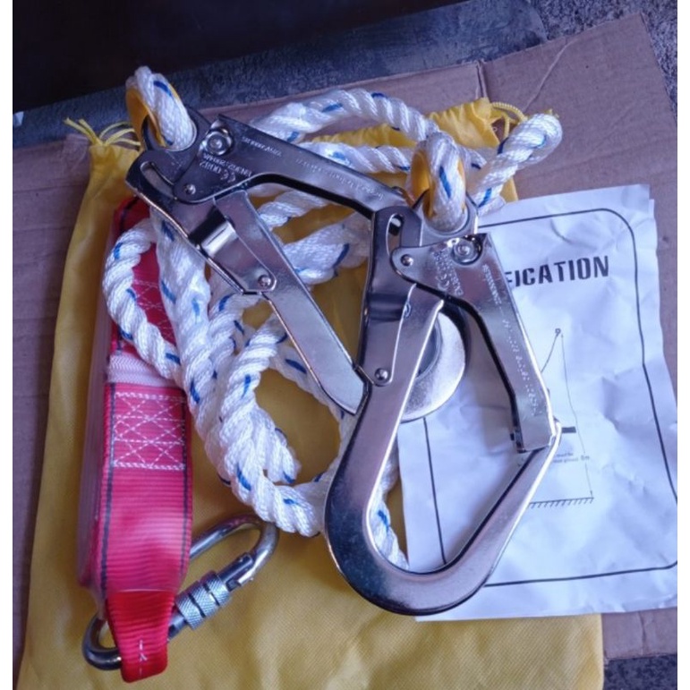 

safety belt lanyard double hook