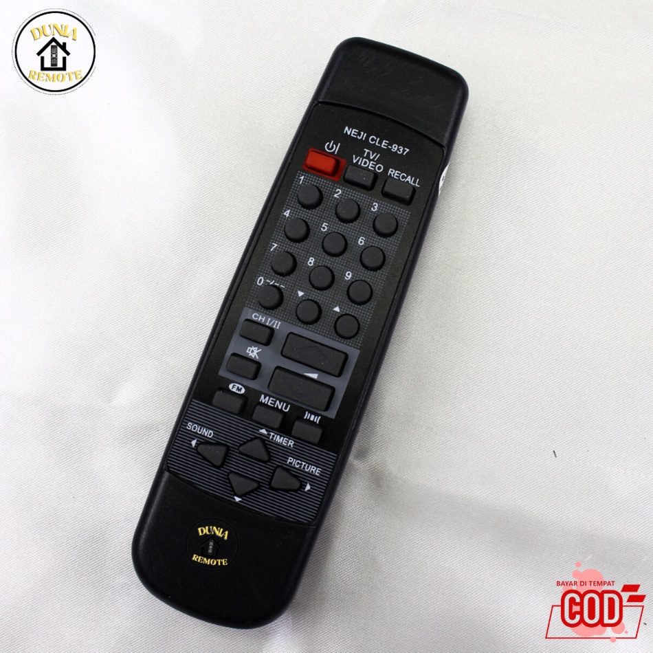 Remot Remote TV HITACHI  Tabung China CLE- 937 tanpa setting