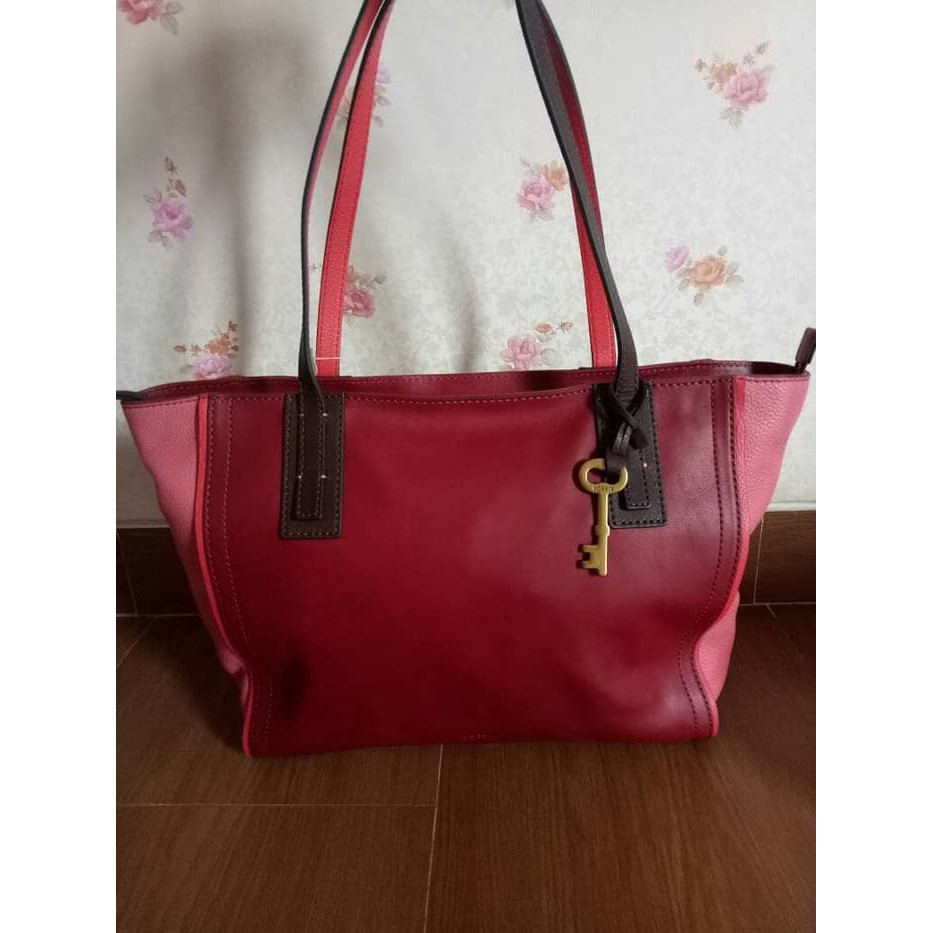 TAS FOSSIL ORIGINAL - FOSSIL EMMA TOTE WINE