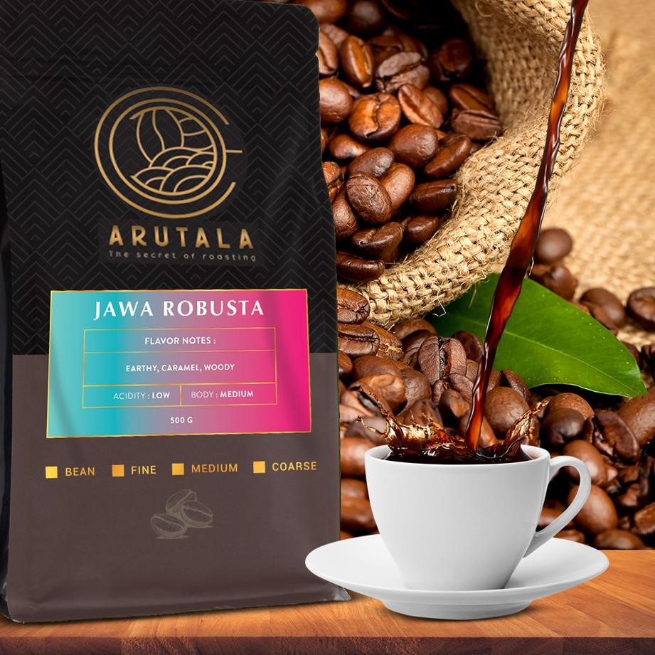 

★★★ ZDZ ARUTALA Kopi Jawa Robusta Java Coffee 1KG ✵ ☑