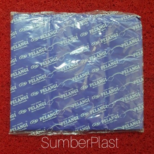 kantong plastik kresek pelangi ungu, tebel 02 isi (-/+40) ukuran 24